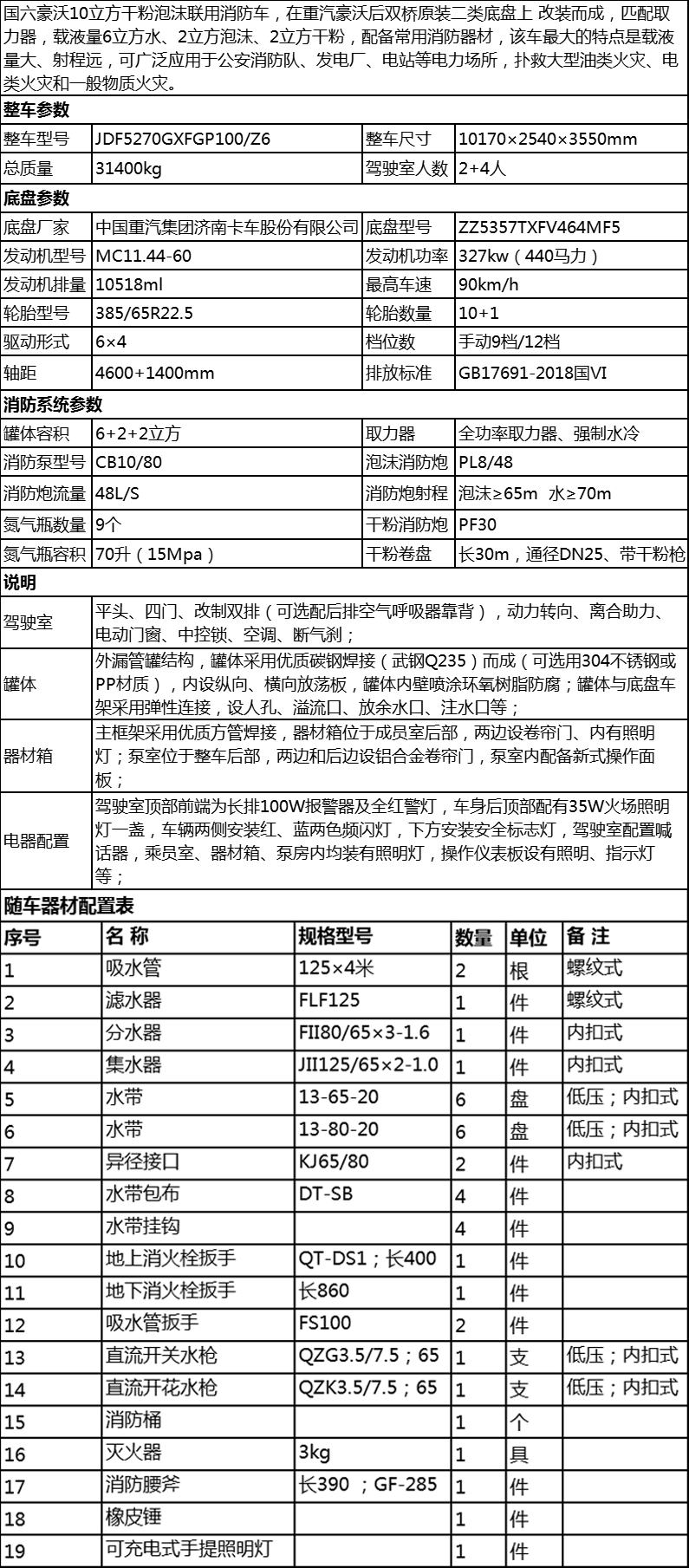 国六豪沃后双桥干粉泡沫联用九游真人平台|百度百科